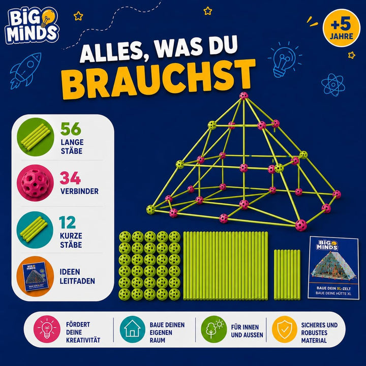 Party town Xtrem Projects - Höhle Bauen Kinder XL | Bausatz Kinder | Spielzeug Kinder 5 Jhare | Gart