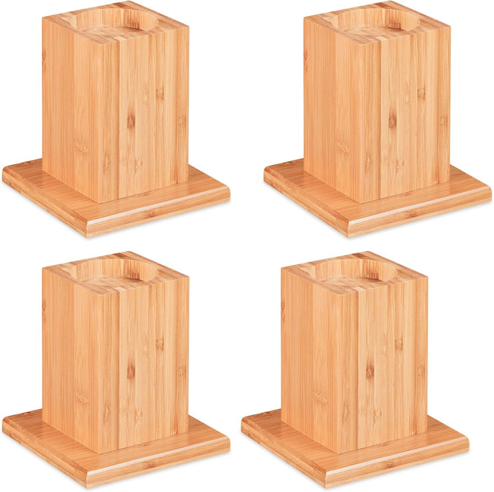 Relaxdays Möbelerhöher 4er Set, Erhöhung um 14 cm, für Tische, Betten und andere Möbel, HxBxT 15, 5x