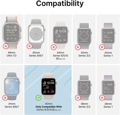Catalyst Aufprallschutz, Stossfeste Hülle für Apple Watch 40mm, Serie 6, Series SE, Series 5, Series