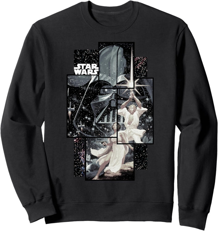 Star Wars Group Shot Pieced Together Poster Sweatshirt