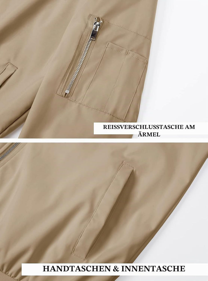 MAGCOMSEN Blouson Herren Jacke Leichte Bomberjacke Winddichte Übergangsjacke Freizeit Fliegerjacke m