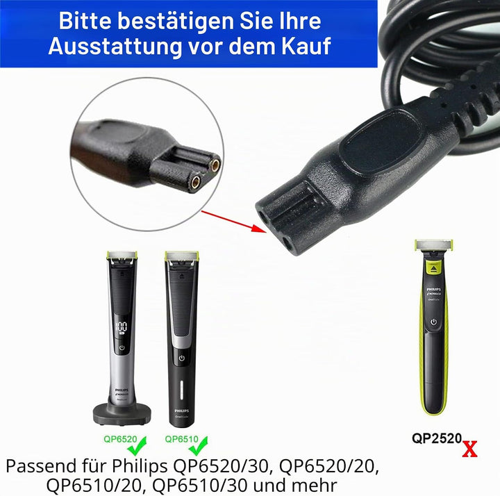 15V Rasierer Ladekabel Netzteil, Rasierer Netzteil Ladegerät, Kompatibel mit 3000 5000 7000 9000 S50