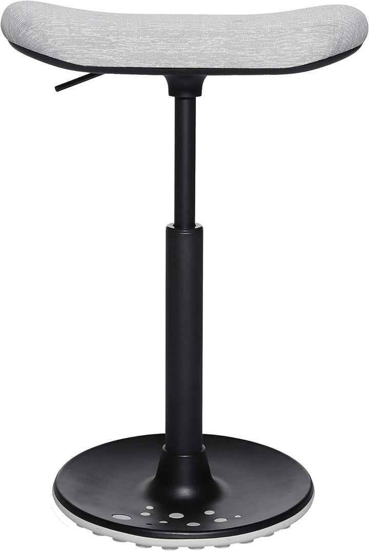 Topstar Sitness H2, Arbeitshocker, Stehhilfe, Drehhocker, Skateboardsitz, höhenverstellbar, Stoffbez