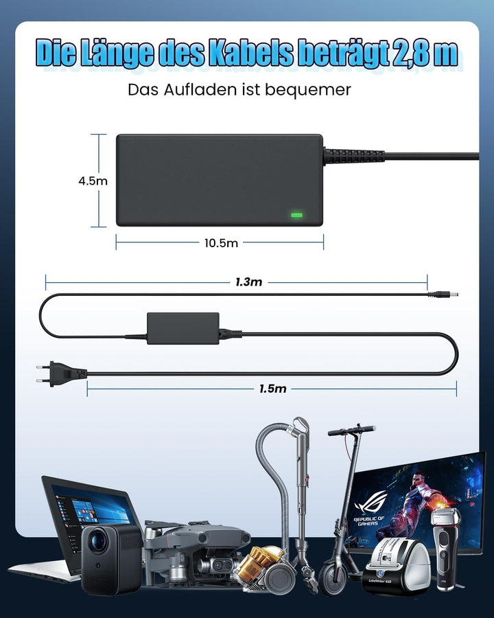 Ladegerät Netzteil für Logitech G29 G27 G25 G923 G920 G940 GT Driving Force Pro, Microsoft Wireless