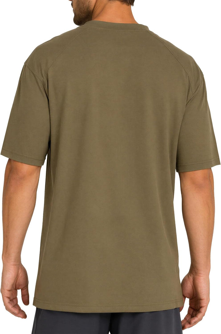 Reichstadt Modernes Oversized T-Shirt für Herren - Stylisches Basic mit Rundhalsausschnitt & Kurzen