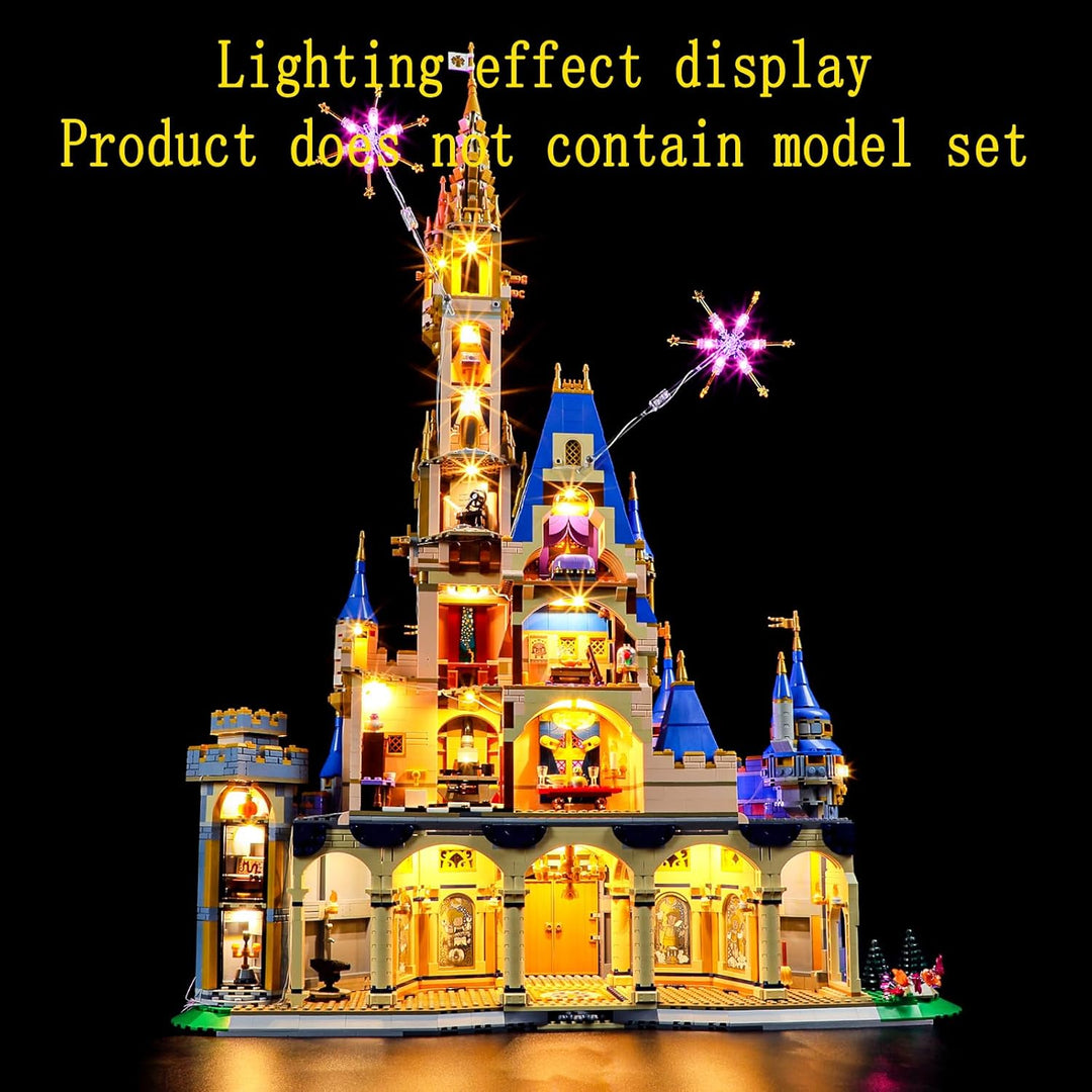 GEAMENT LED Licht-Set Kompatibel mit Lego 2023 Disney Schloss Castle 43222 (Modell-Set Nicht enthalt