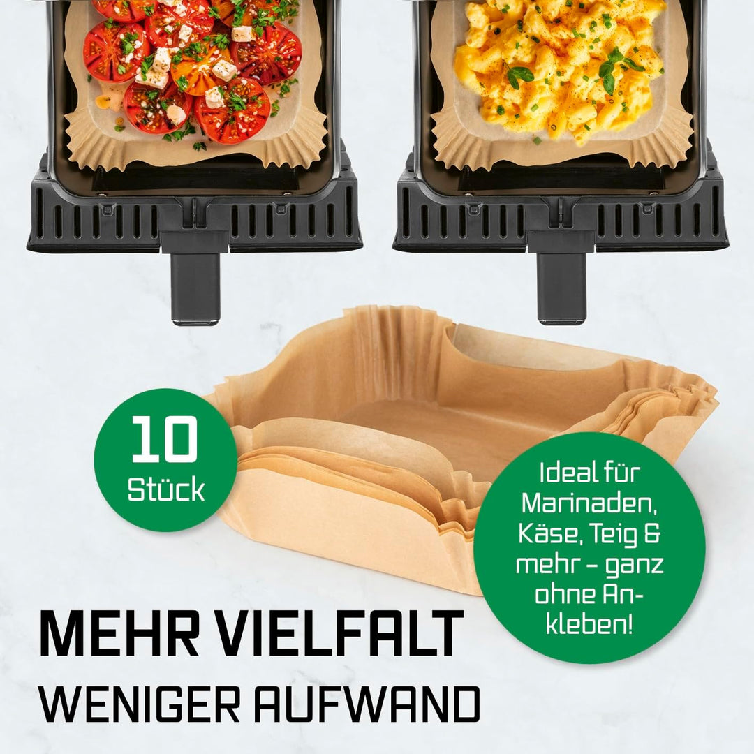 GOURMETmaxx Heissluftfritteuse - 5 L Airfryer | Fritteuse mit 6 Funktionen, 8 Programmen | Minibacko