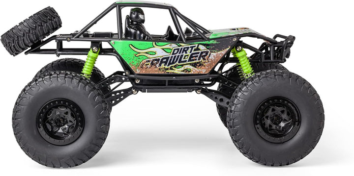 Carson 500404289 1:8 Dirt Crawler 4x4 100% RTR grün - Ferngesteuertes Auto, RC Auto, RC Fahrzeug, RC