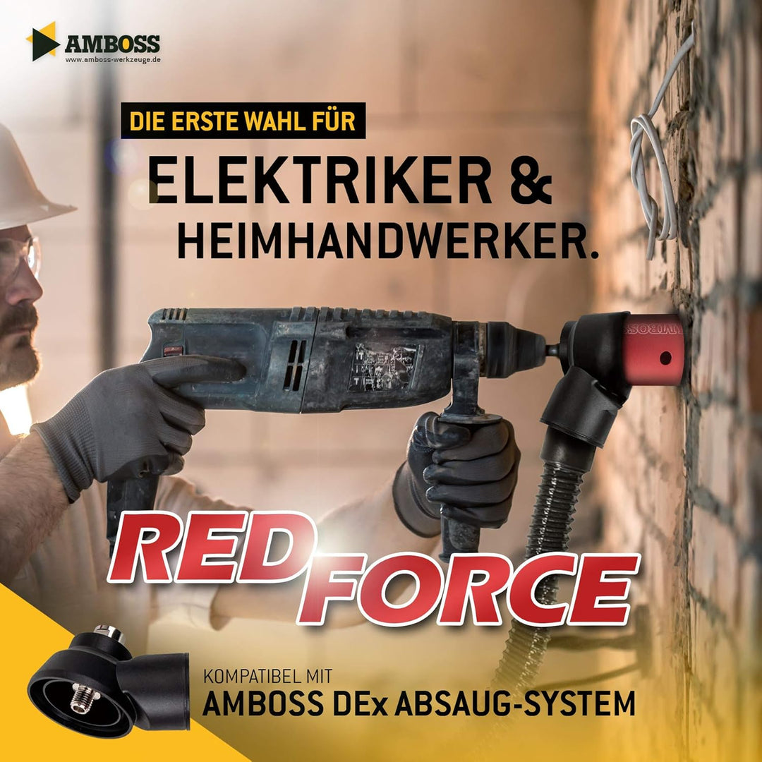 Diamant Dosensenker Ø 82 mm / M16 / DEX System / 90mm Nutzlänge - Amboss Red Force Premium für Mauer