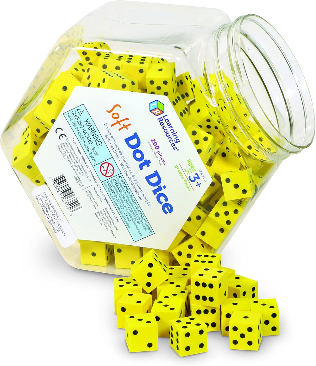 Learning Resources Weiche Schaumstoffwürfel (200 Stück), 1.5 cm