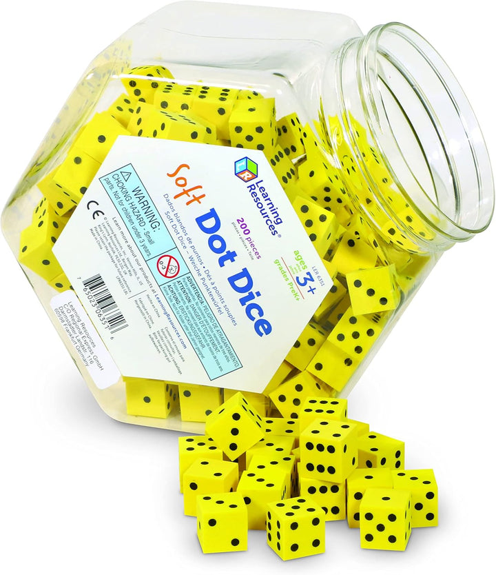 Learning Resources Weiche Schaumstoffwürfel (200 Stück), 1.5 cm