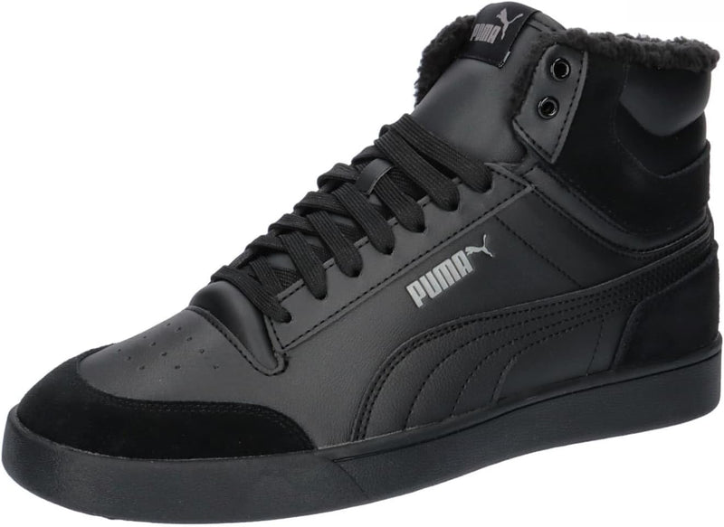 PUMA Unisex Shuffle Mid Fur Sneaker 37 EU Schwarz Puma Black Puma Black Steel Gray, 37 EU Schwarz Pu