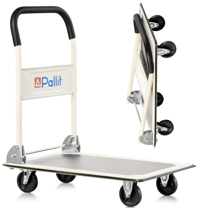 Pallit Carry Transportwagen klappbar 150kg Rollwagen mit Anti-Rutsch-Beschichtung Lenkbarer Plattfor