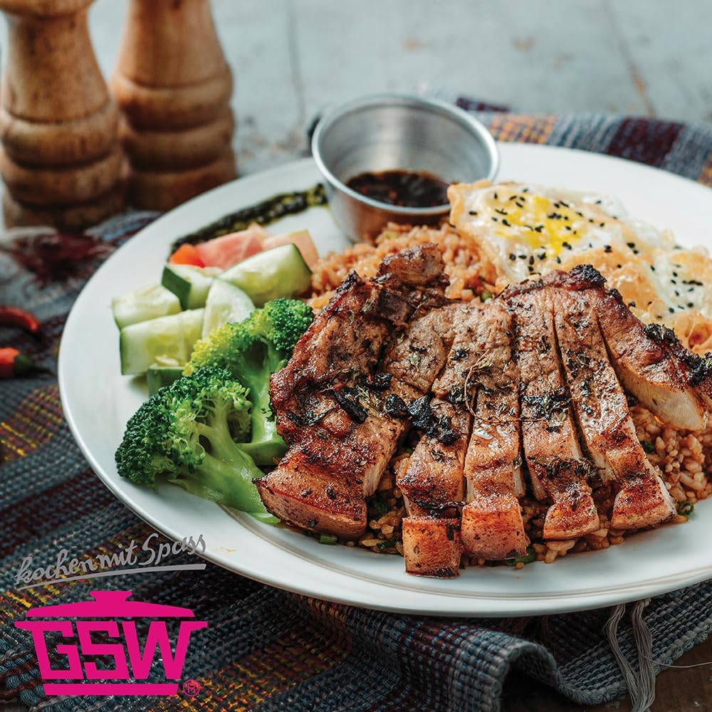 GSW 868501 Inoxxa Black, Bratpfanne mit Wabenstruktur - ⌀20 cm 20cm, 20cm