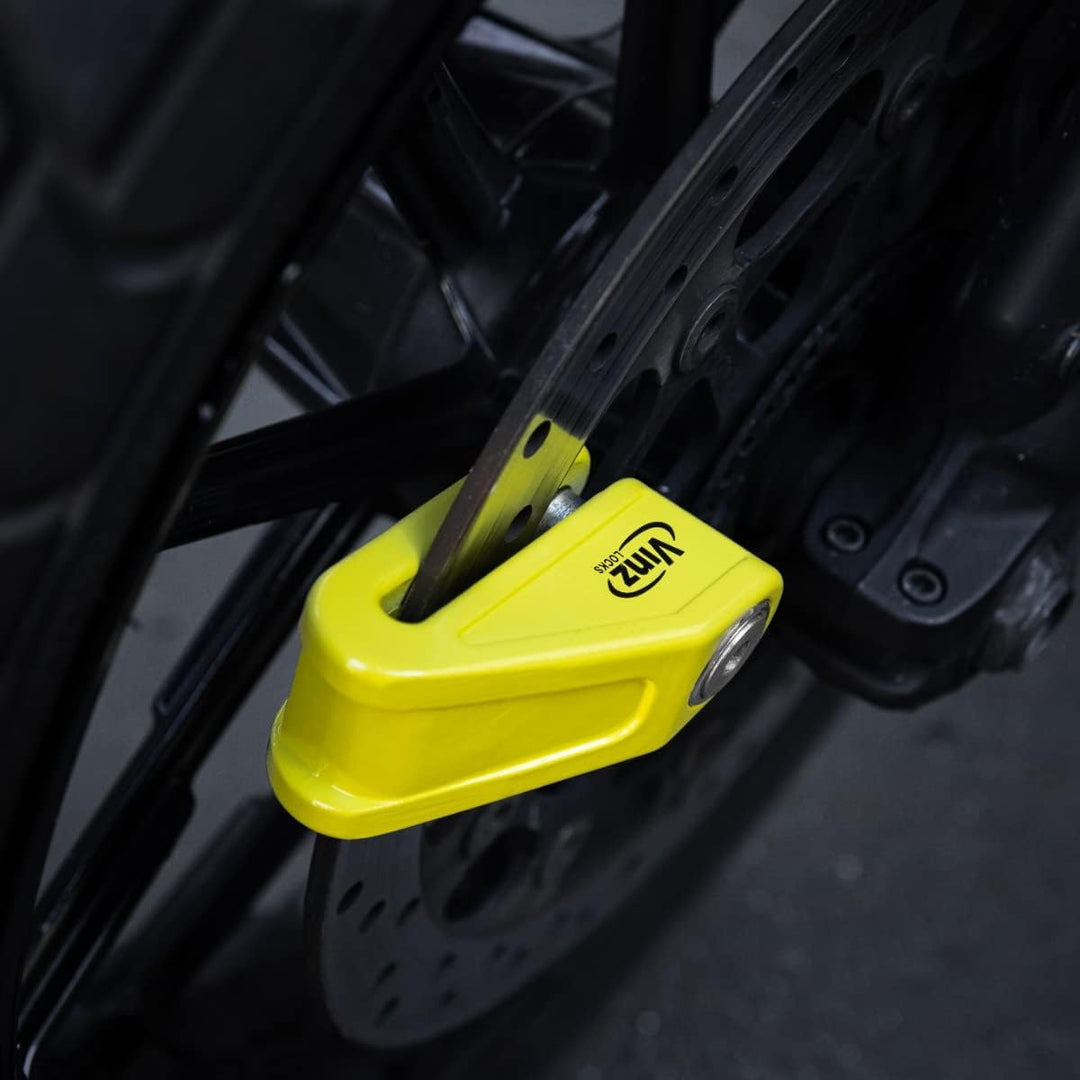 VINZ Baretti Bremsscheibenschloss ART4 | Schloss für Motorrad Roller Moped Scooter für Bremsscheiben