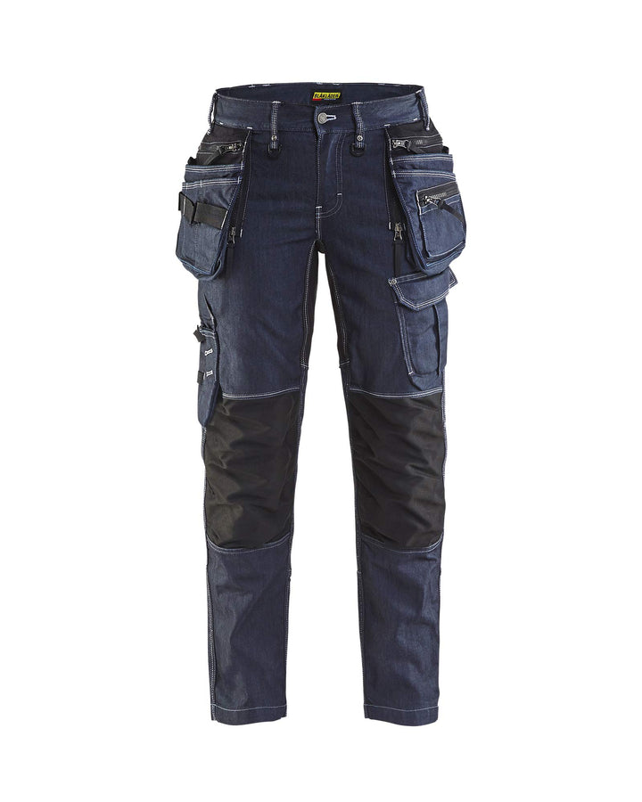 Blaklader 79901141 DAMEN-HANDWERKER-HOSE X1900 STRETCH, Marineblau/Schwarz, grootte D19 D19 8999, D1