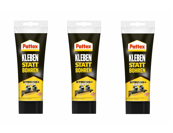 Pattex Montagekleber Kleben statt Bohren, starker Kraftkleber für sofortigen Halt, universell einset