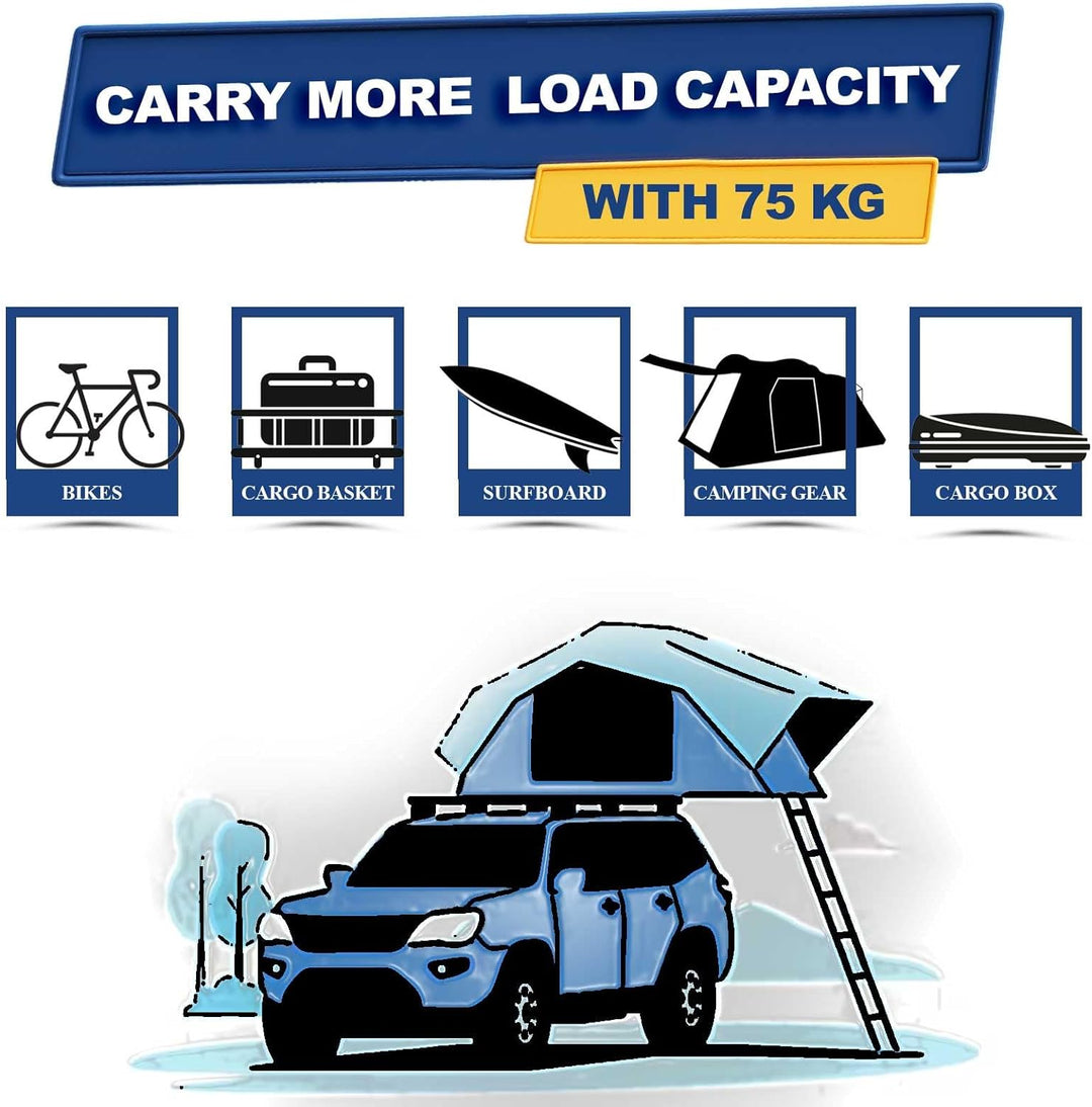 Cross Auto Accessories-Auto Dachträger Kompatibel Mit Ford Ranger 2011-2022 Aluminium Querträgern İn