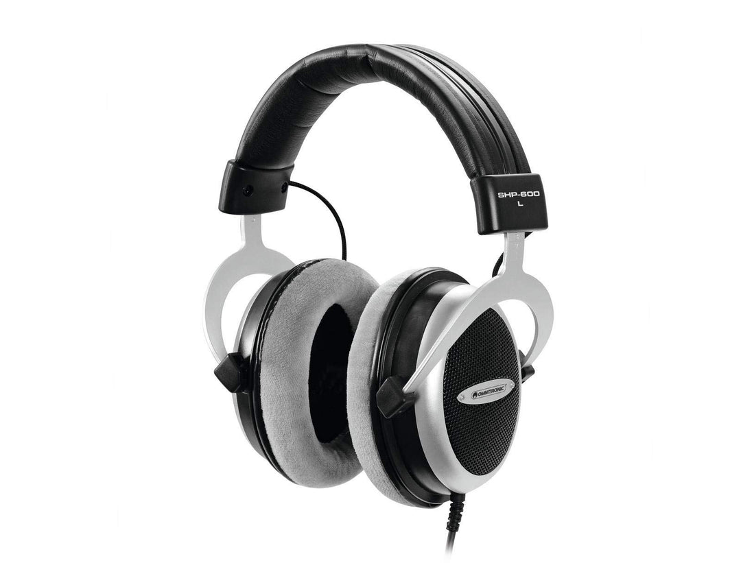 OMNITRONIC SHP-600 HiFi-Kopfhörer | Halboffener, ohrumschliessender, dynamischer Stereokopfhörer | G