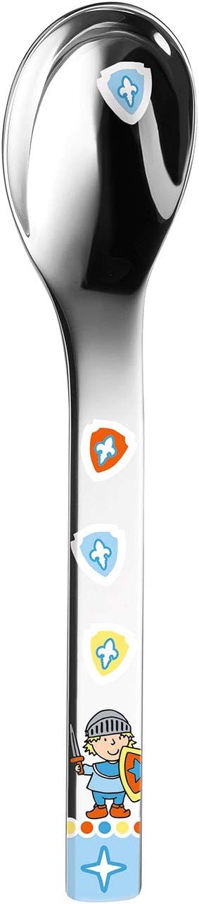 Puresigns ONE Miko Kinderbesteck mit neidlichen Ritter Motiven 4-teilig ergonomisch geformt peferkt