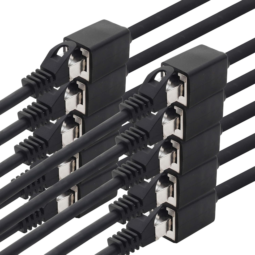 1aTTack.de 618319 CAT7 Cat.7 Verlängerung Adapter - 2m - Ethernetkabel Lankabel Netzwerkkabel 10 Gb/