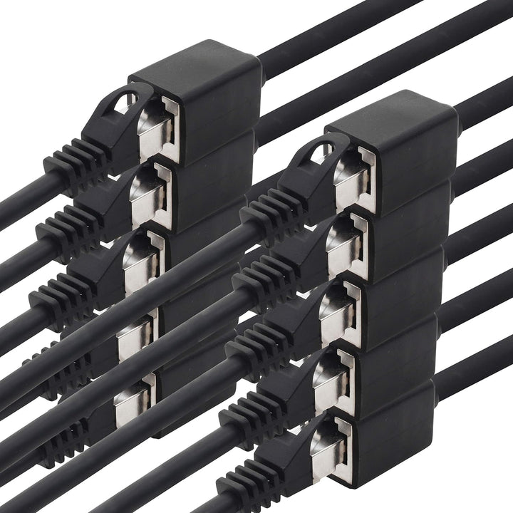 1aTTack.de 618319 CAT7 Cat.7 Verlängerung Adapter - 2m - Ethernetkabel Lankabel Netzwerkkabel 10 Gb/
