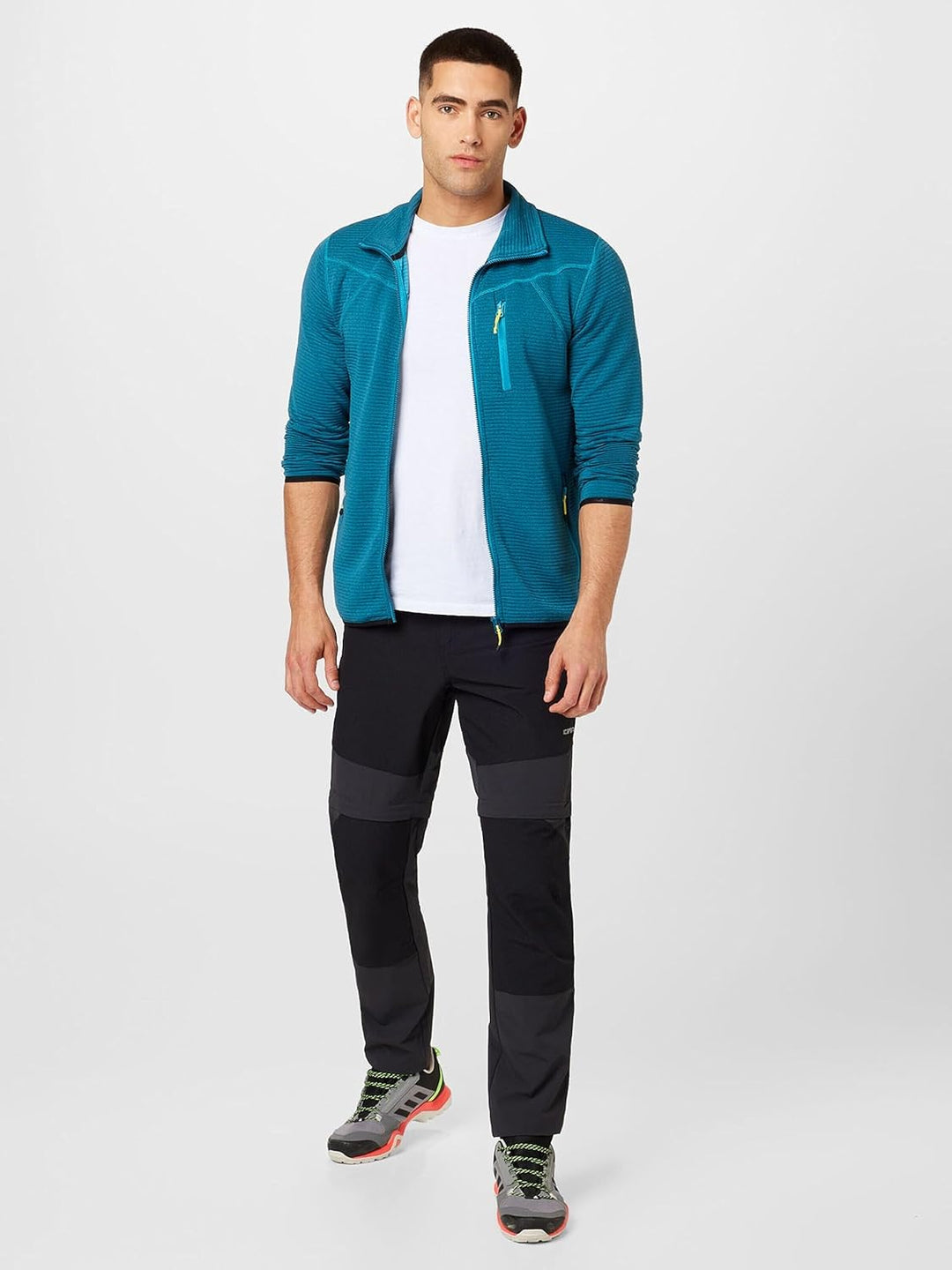 ICEPEAK Herren Funktionsfleecejacke Berthold S Türkis, S Türkis