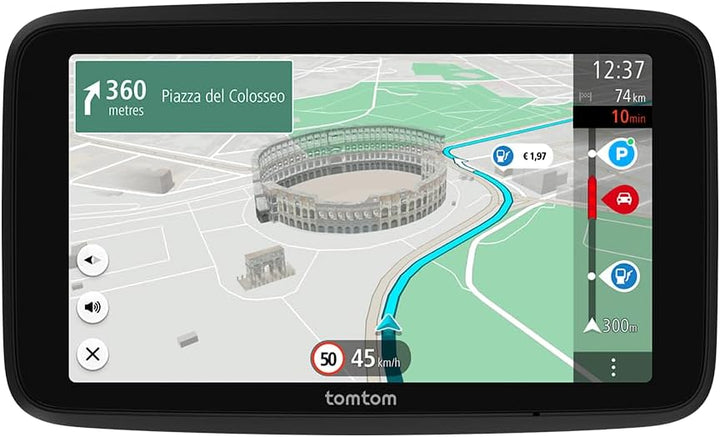 TomTom Navigationsgerät GO Superior & Klebe-Befestigungsplatten fürs Armaturenbrett für alle TomTom