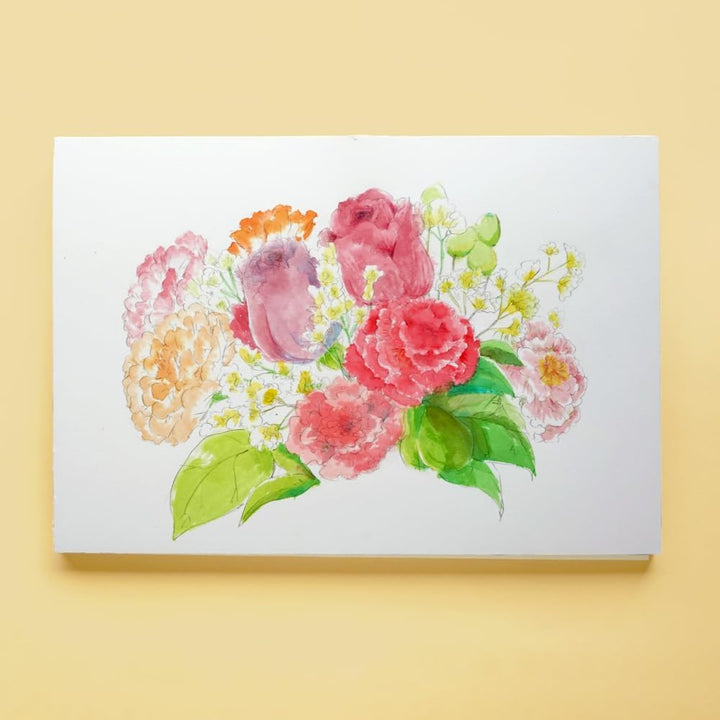 Clairefontaine 96344C Aquarellblock Fontaine Satiné (100% Hadern, feinkörnig, glatt, für Nass- und T