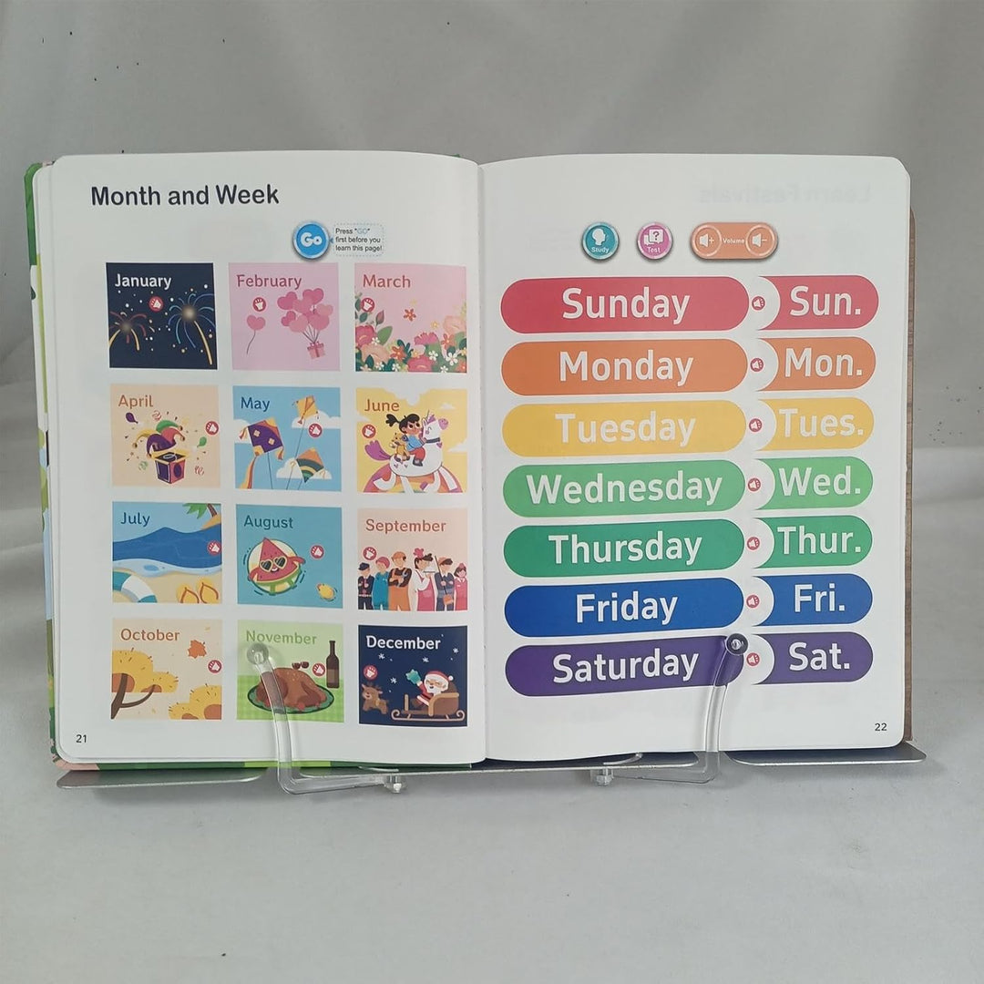 First English Words Book Sound, interaktives sprechendes Lernbuch, pädagogische Sprechbücher, Vokabe