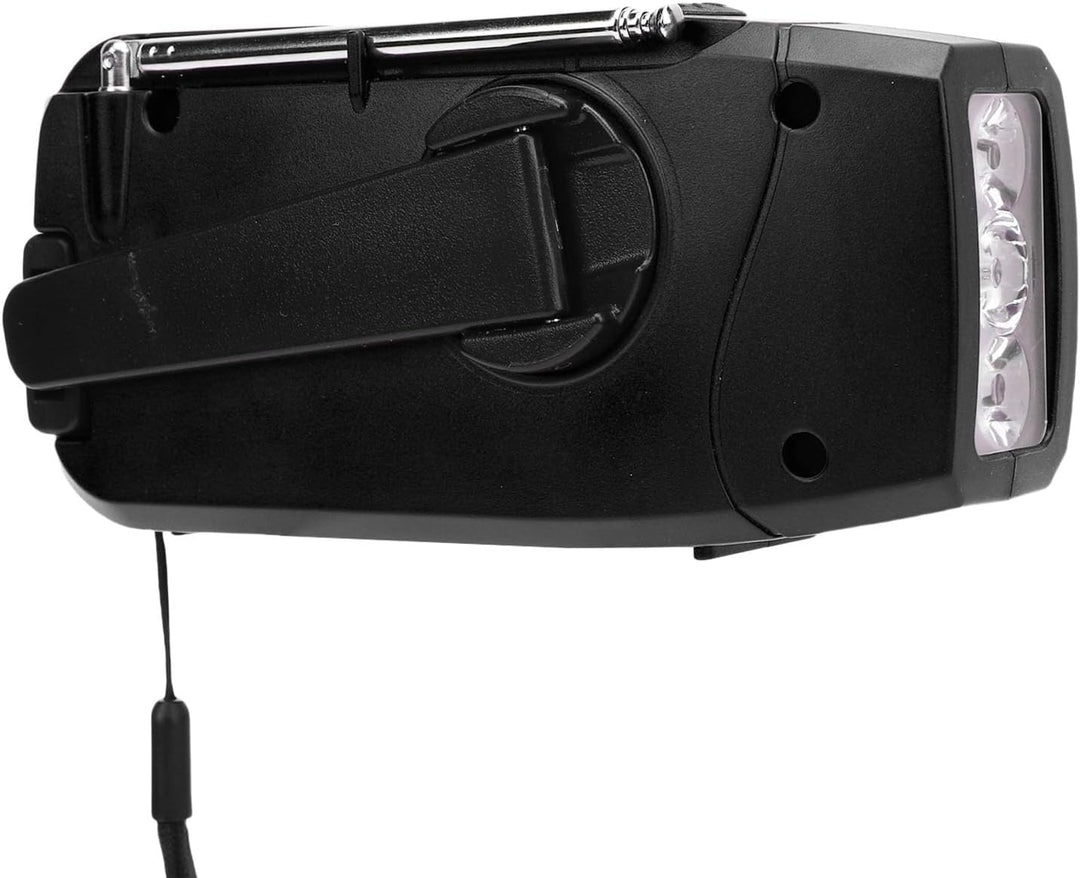 Eujgoov Solarhand -Kurbel Radio, Notfallradio mit 2000 -mAh -, Typ C USB -Ladung, 4 Batterie -Indika