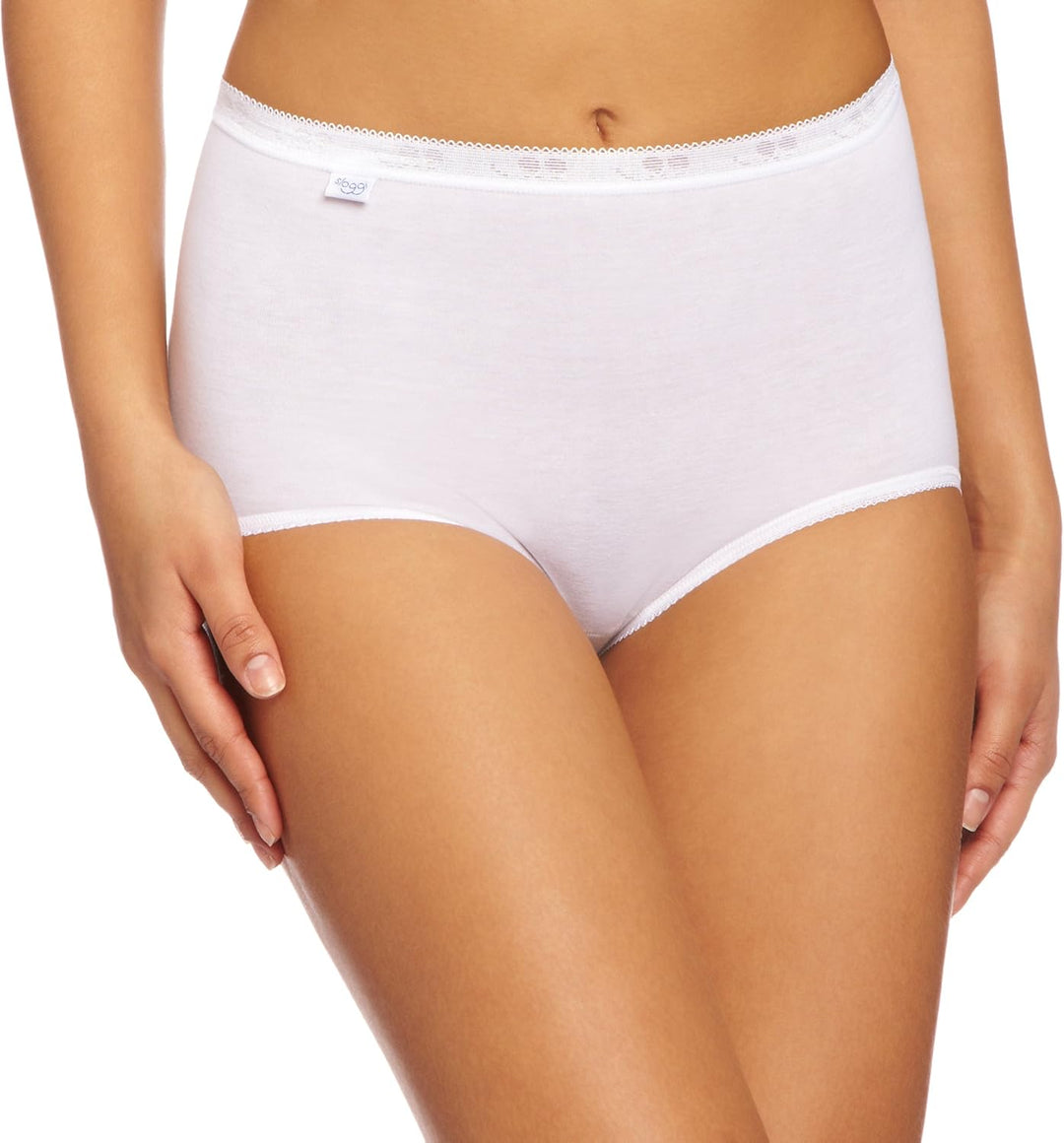 sloggi Damen Basic+ Maxi 3P Slip, 44 Elfenbein