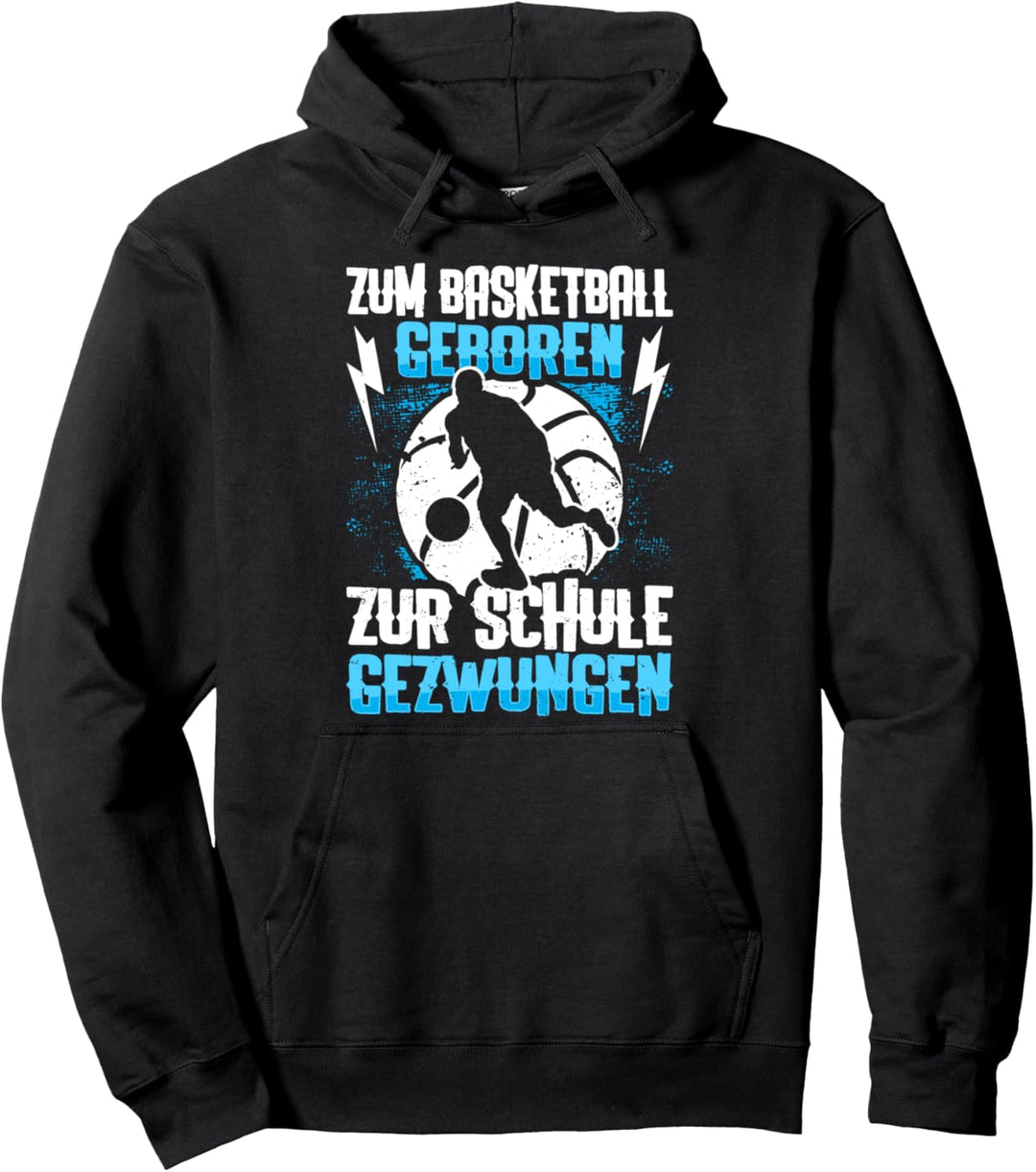 Zum Basketball Geboren Basketballspieler Kinder Basketball Pullover Hoodie