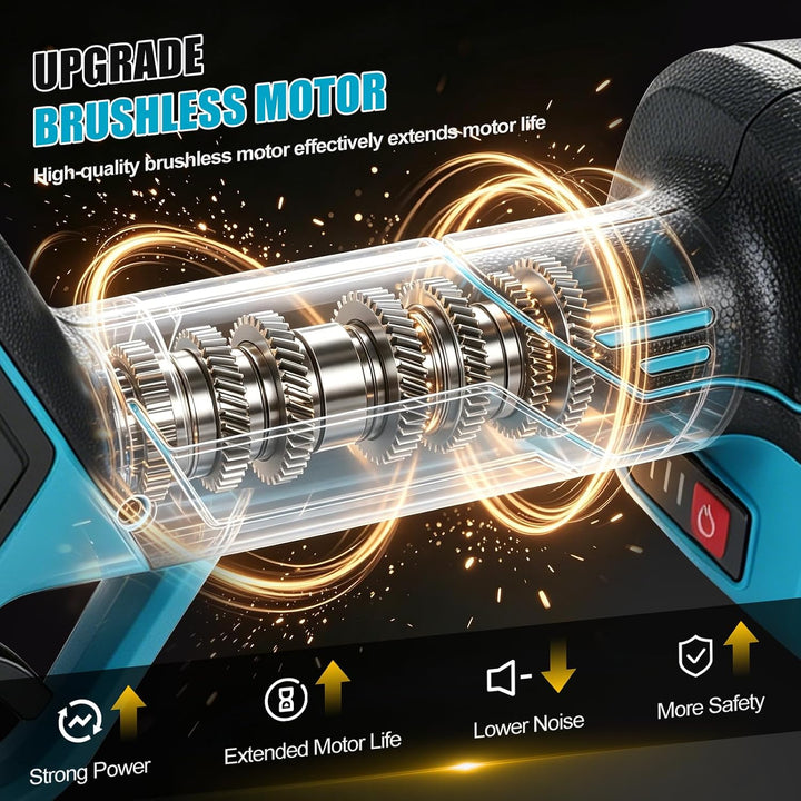 Schnurlos DIN-Schienen Schneider kompatibel mit Makita 18V-Akku (ohne Akku)