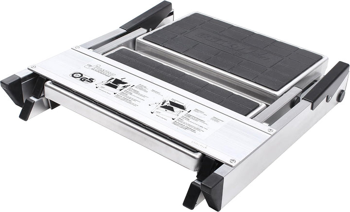 Hymer Sicherheitstreppe ohne Bügel (stabile Bauweise, mit rutschsicherem Gummibelag, Standhöhe 45 cm