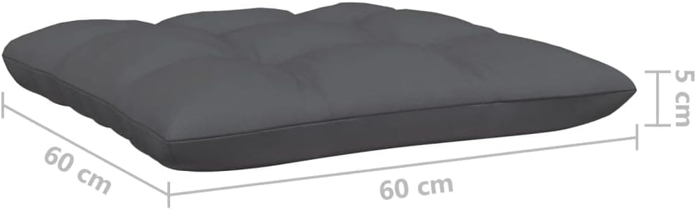 vidaXL 2-Sitzer-Gartensofa mit Kissen Grau Massivholz Kiefer