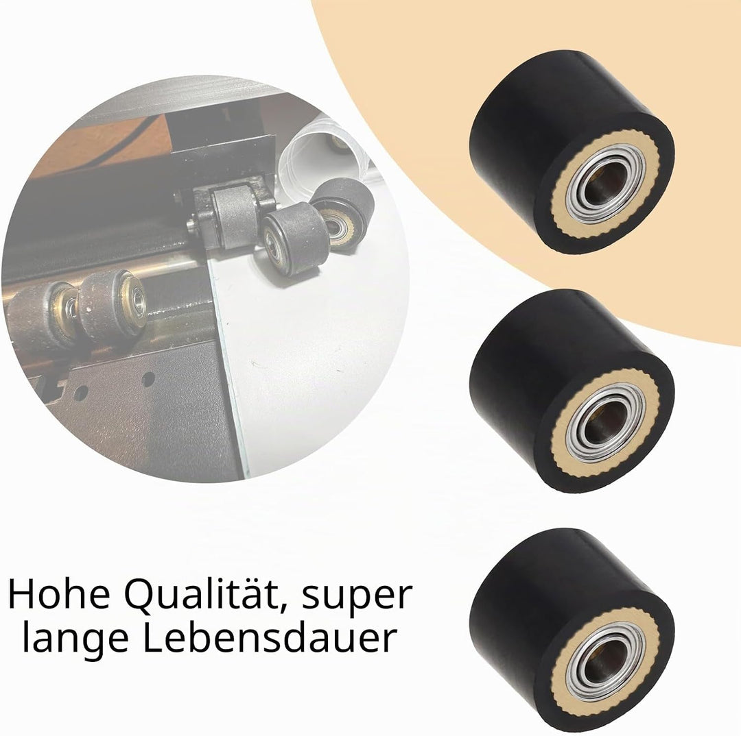 4 Stück Andruckrolle 4 X 10 X 14 mm Plotterschneiderrolle Papiereinzugsrolle Kompatibel mit Mimaki C