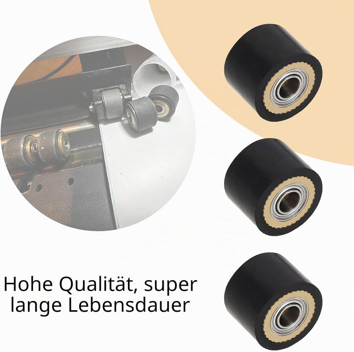 4 Stück Andruckrolle 4 X 10 X 14 mm Plotterschneiderrolle Papiereinzugsrolle Kompatibel mit Mimaki C