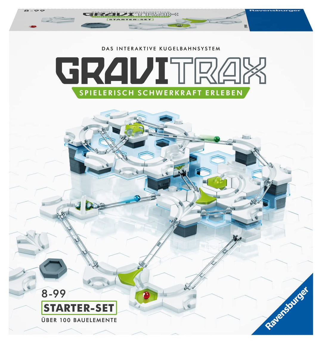 Ravensburger GraviTrax Starter-Set - Erweiterbare Kugelbahn für Kinder, Interaktive Murmelbahn, Lern