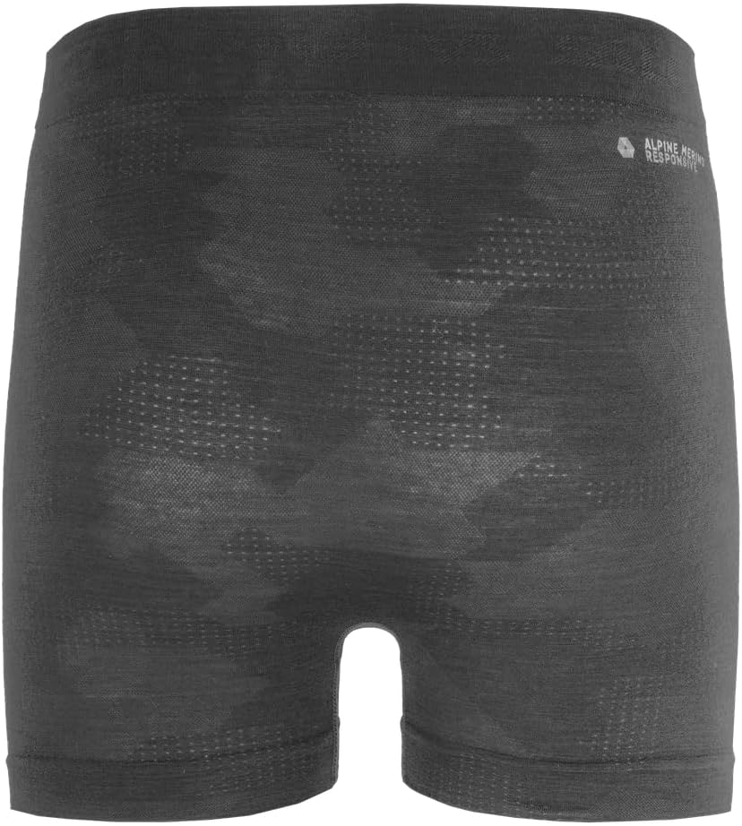 Salewa Herren Zebru Fresh Merino Responsive Boxer Men Underwear (1er Pack), Black Out