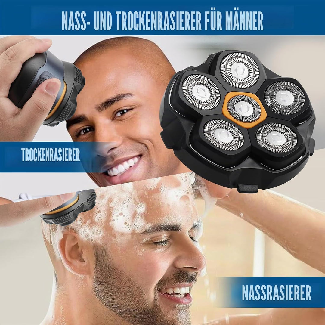 2pcs Magnetische 6 Blade Head Shaver Ersatzköpfe für DOAO JoyKoi Solimpia Singphere AEXIRI Head Shav