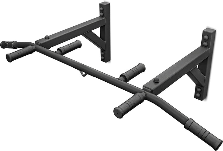 Hop-Sport Multigriff Klimmzugstange für Wandmontage HS-2004K – Profi Fitness Pull Up Bar mit 6 rutsc
