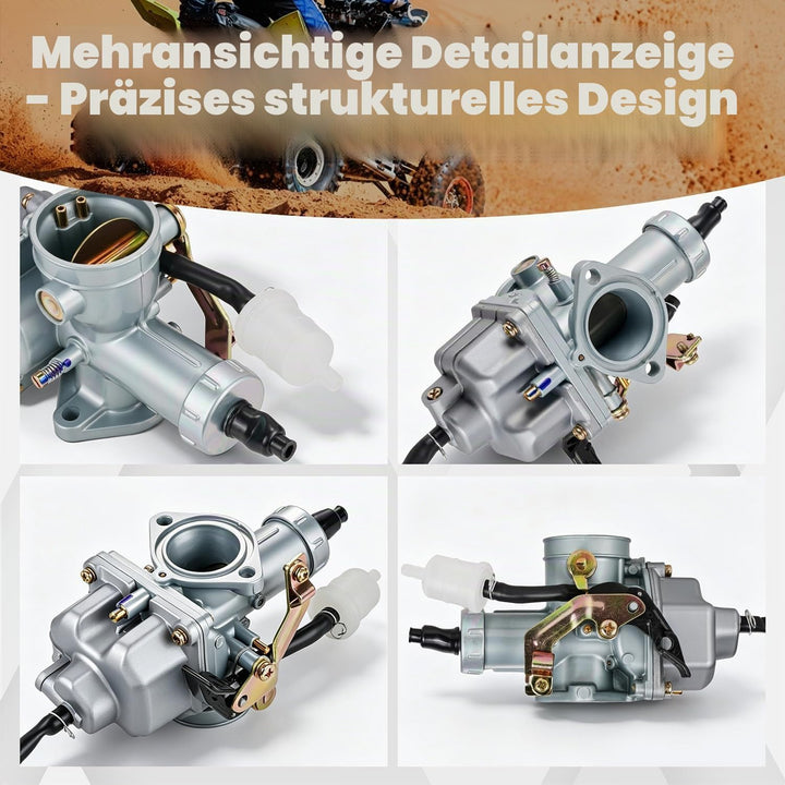 JFG RACING Kabel-Choke PZ30 30 mm Ansaugstutzen Vergaser für Motorrad 200/250 CC Dirt Bike ATV Quad