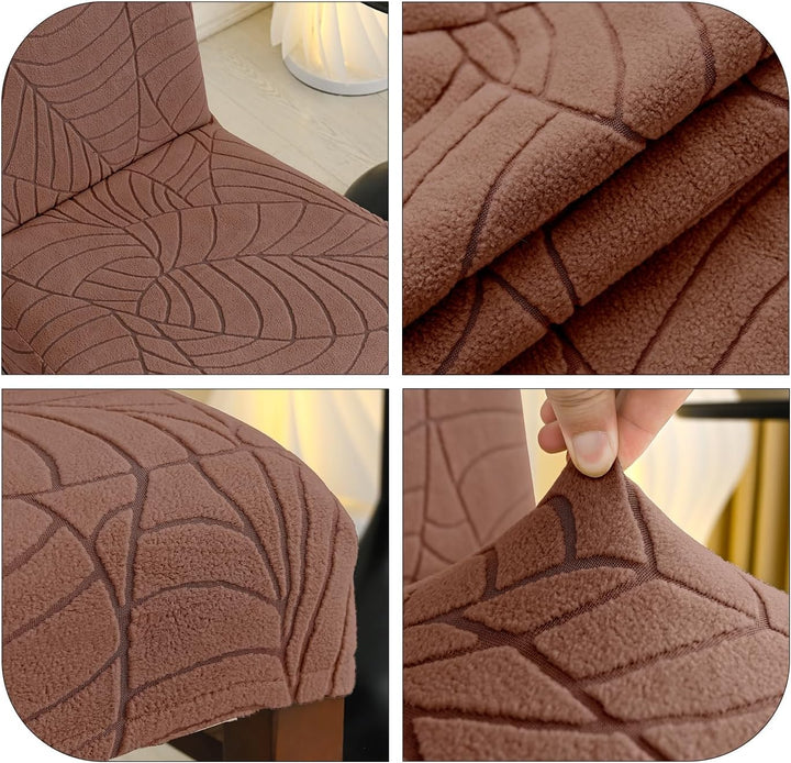 SHENGYIJING Stretch Set of 2 or 4 or 6 Waterproof Dining Chair Covers for Dining Room, Removable and