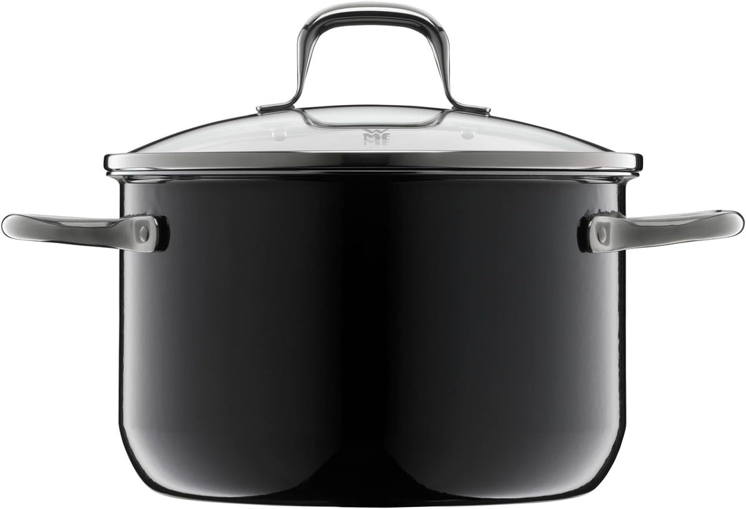 WMF Fusiontec Essential Kochtopf gross, 20 cm, Glasdeckel, Fleischtopf Induktion, 3,7l, High-Tech Ke