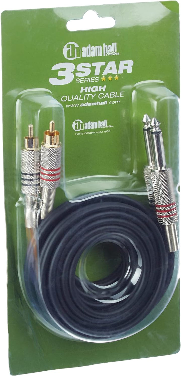 Adam Hall K3 MFP 0300 Mikrofonkabel XLR female auf 6,3 mm Klinke mono 3 m Cables K3TPC0300 Audiokabe