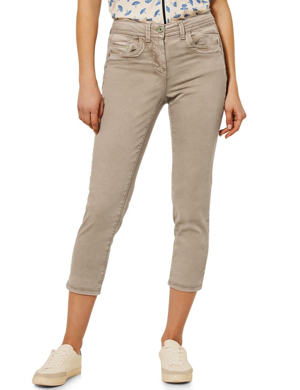 Cecil Damen Hose 26W / 26L Almond Cream Beige, 26W / 26L Almond Cream Beige