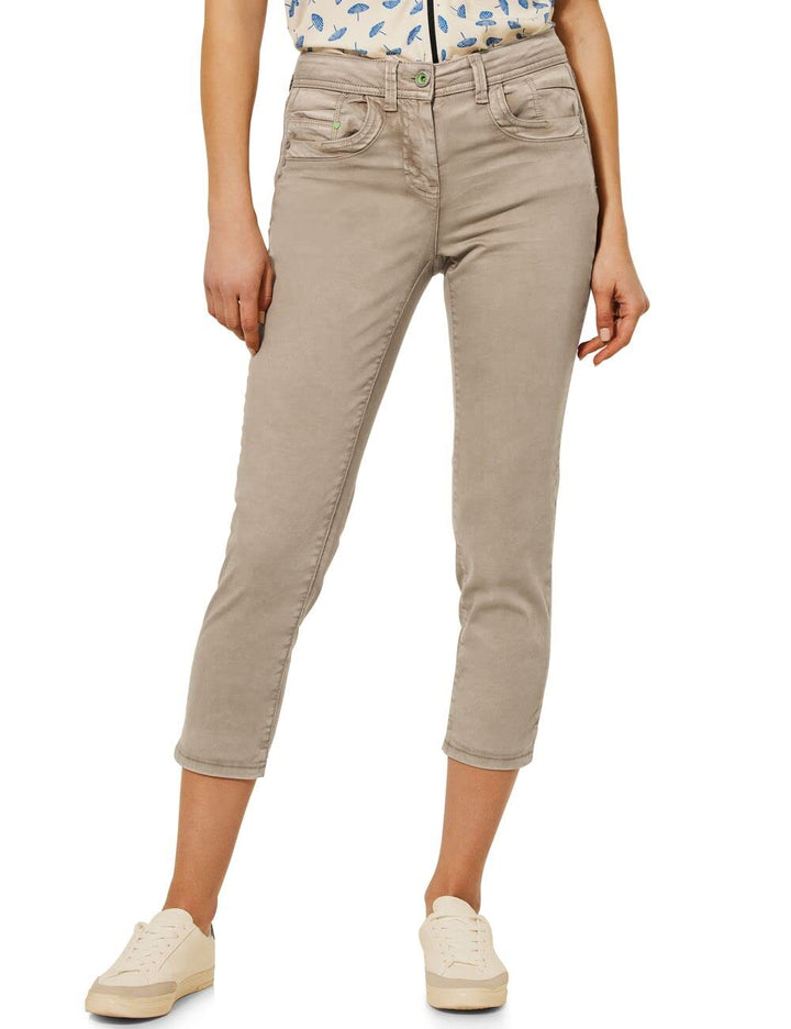 Cecil Damen Hose 26W / 26L Almond Cream Beige, 26W / 26L Almond Cream Beige