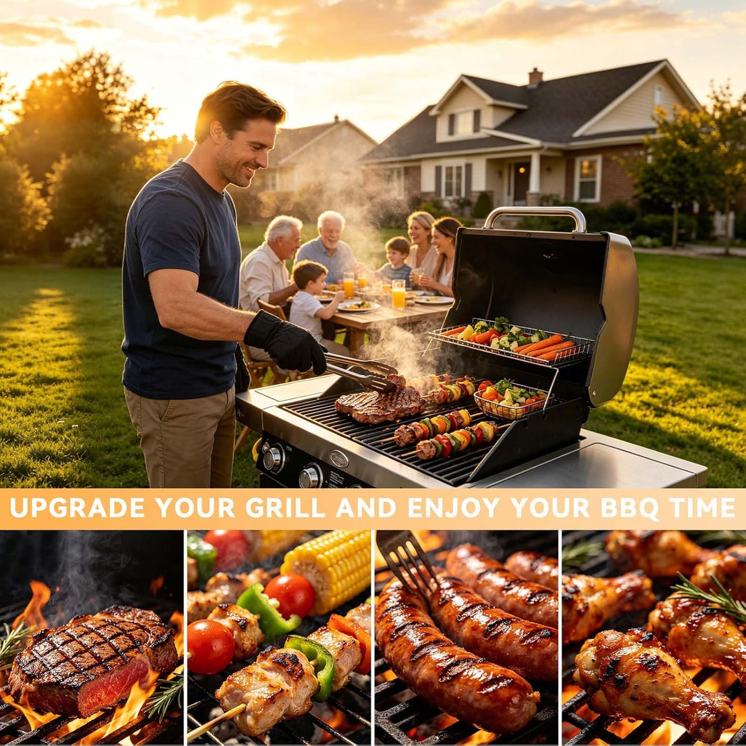 45 x 70 CM Gusseisen Grillrost für Rösle Videro G4-S, Rösle Allflame Prime 4, Grillrost Ersatzteil f
