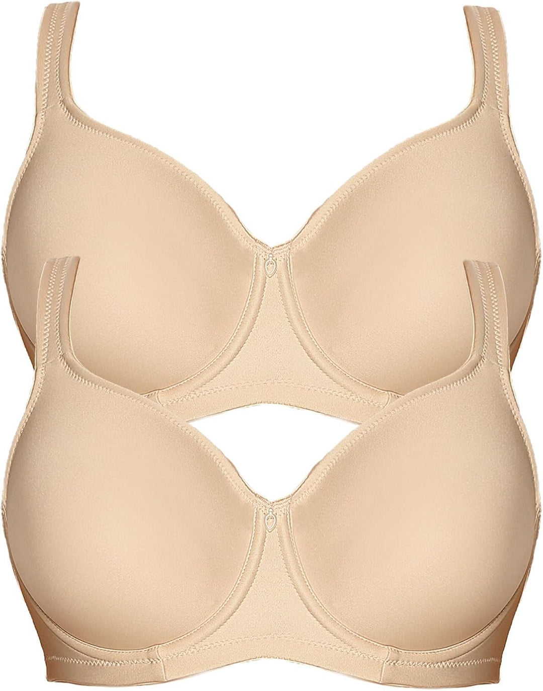 VIANIA! 2er Pack Minimizer Bügel BH Basic 14586 75F Silk, 75F Silk